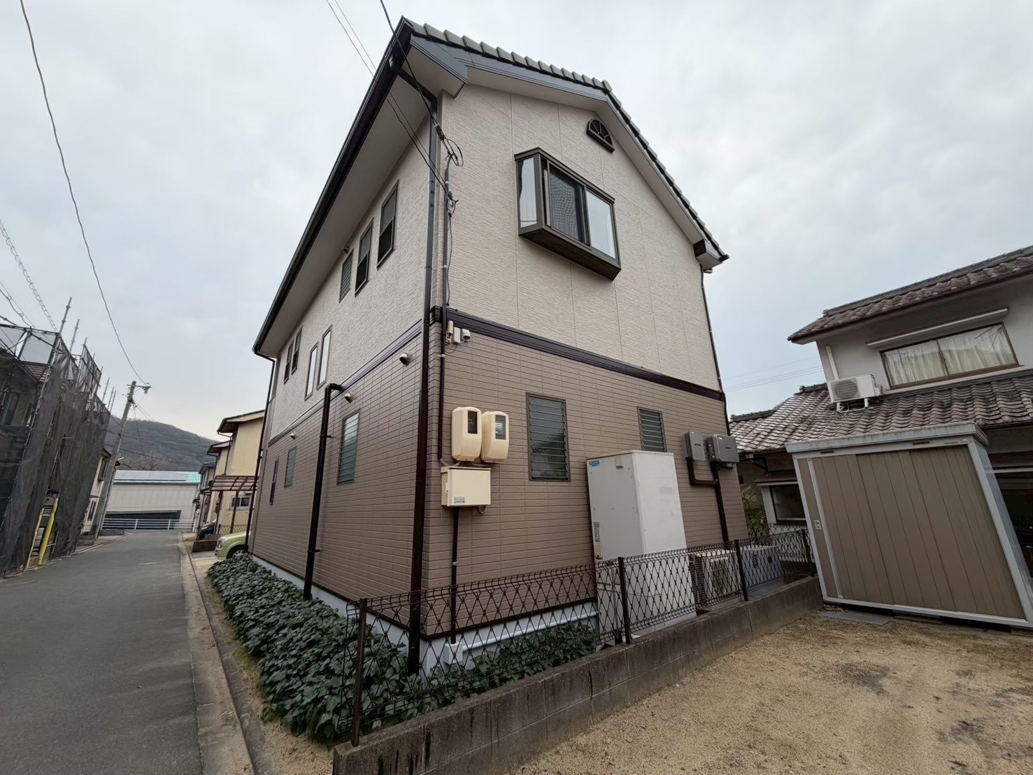 塗装完了後のお家