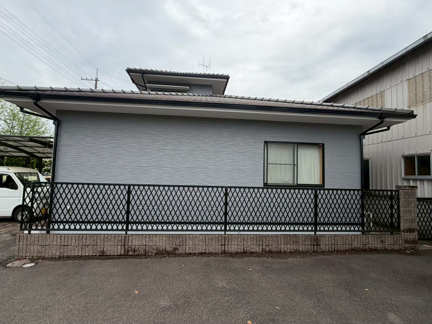 塗装完了後のお家