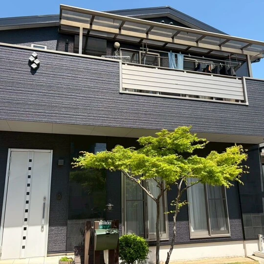 塗装完了後のお家