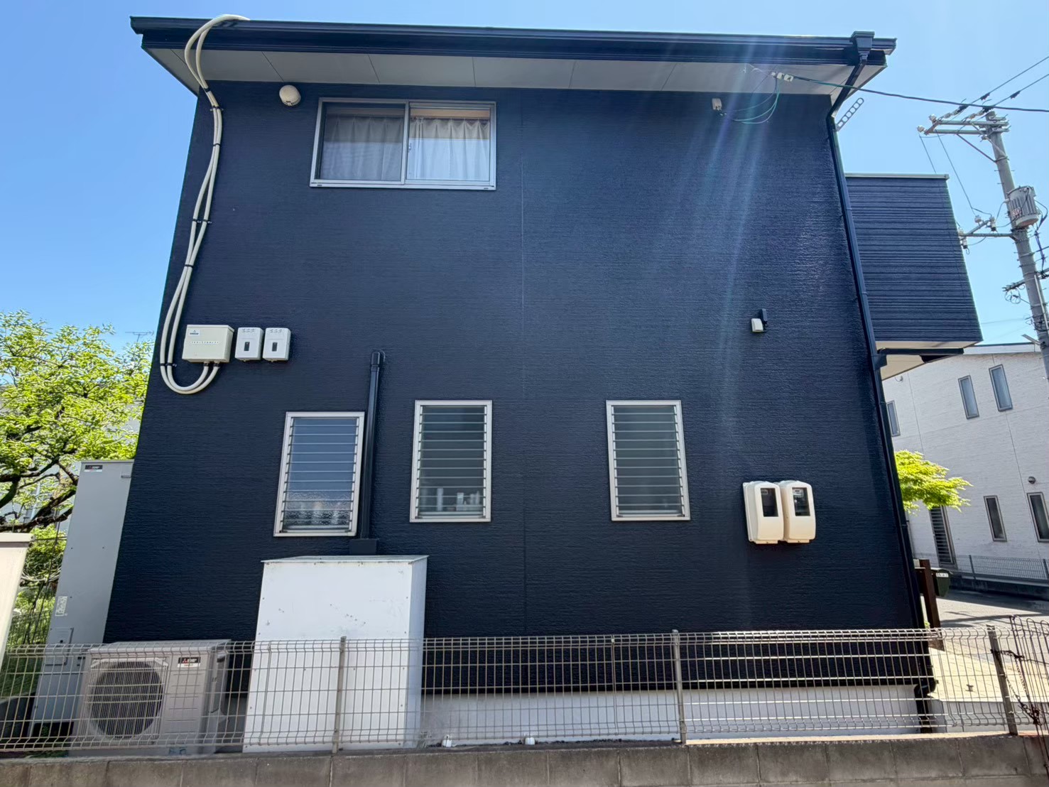 塗装完了後のお家